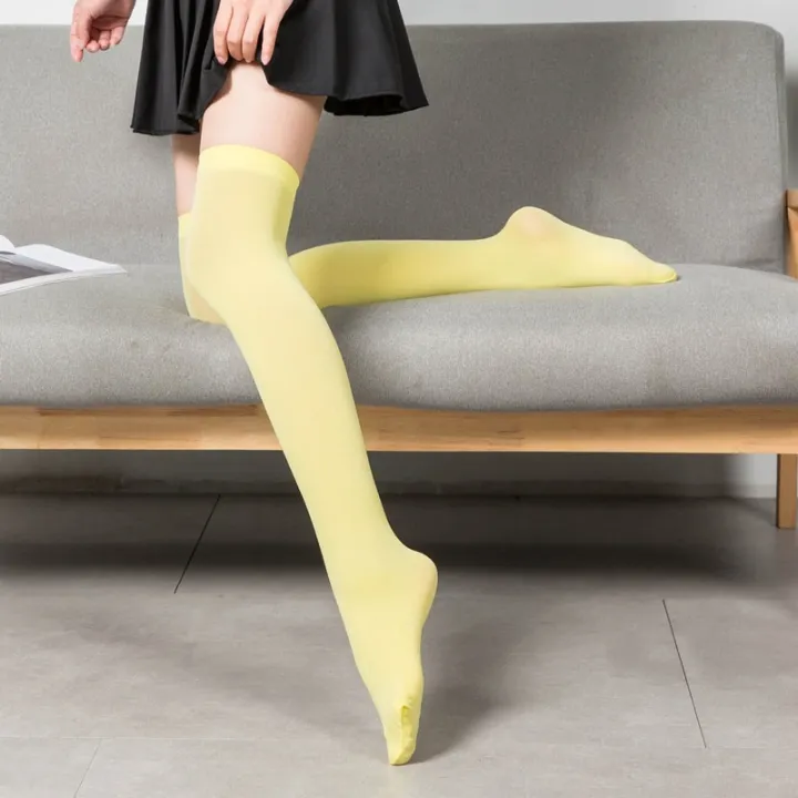 Stretch%20Stocking%20Velvet%20Calze%20Over%20Knee%20Socks%20Solid%20Color%20Temptation%20Stockings%20High%20Students%201%20Pair%20Warm%20Thigh%20Long%20Socks%20-%20Image%203