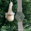 NAIDU Niche Color-block Disc Silicone Band Watch Women's Student Simple Small Fresh and Casual Mori College Style.