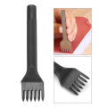 1/2/4/6 Teeth Leather Stitching Hole Punch Diamond Chisel Craft Tool 4mm Spacing (6 Teeth).