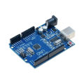 Arduino Uno R3 Board SMD Version Microcontroller Based On ATmega328 With USB Cables For Electronics Projects. 
