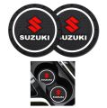 2Pcs/Set Car Coaster Water Cup Bottle Holder Non-slip Mat Car Styling Accessories For SUZUKI. 