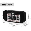 What's Your Favorite Scary Movie Pencil Case Boy Girl Large Capacity Halloween Scream Ghost Pencil Box Students Stationery. 
