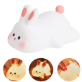 Big Face Rabbit Light LED Portable Rechargeable Bunny Lamp Night Light for Baby Nursery USB Dimmable Rabbit Night Lamp Easy Install Easy to Use. 