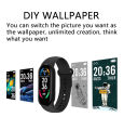 【User-friendly】 M6 Men Women Fitness Sports Smart Band Bracelet IP67 Music Heart Rate Take Pictures Smartwatch For.