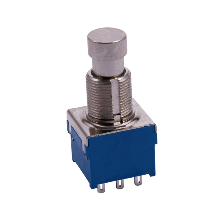 5X Guitar Effects 9-Pin Latching Stomp Pedal Footswitch Foot Switch Blue