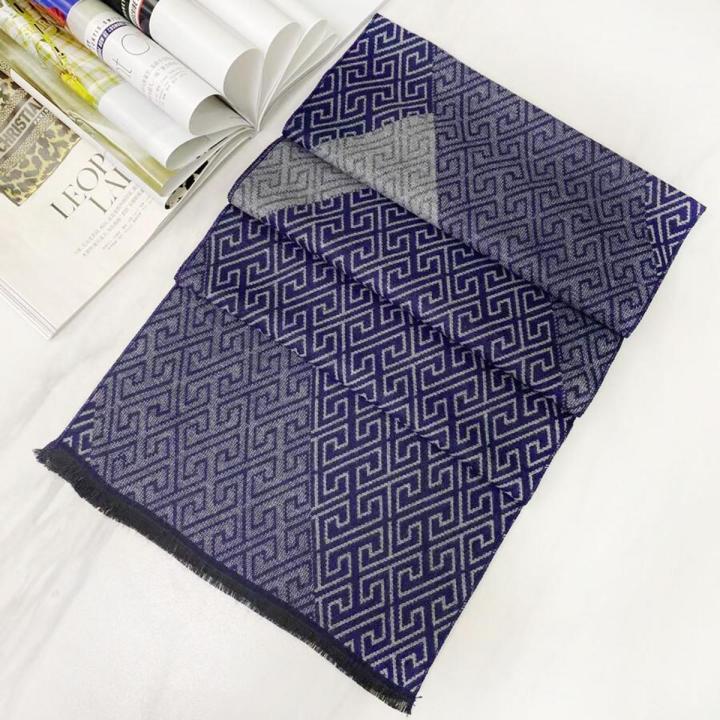 luxury brand Business Winter Scarf Men women High Quality Neck warm Cashmere Shawl soft Double-sided Warmth Scarves