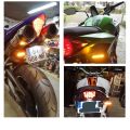 2-Piece 12V Super Bright 14LED Motorcycle Turn Signal Bendable Non Flashing Indicator Tail Light. 