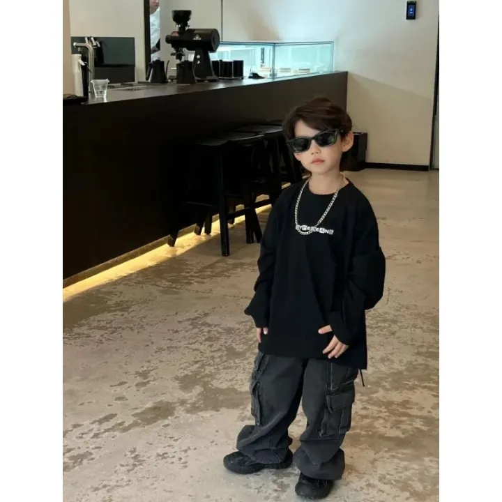 Children%20Denim%20Pants%202023%20Spring%20Autumn%20New%20Fashionable%20Cargo%20Jeans%20Boy%20Korean%20Style%20Casual%20Handsome%20Full%20Length%20Pocket%20Pants%20-%20Image%206