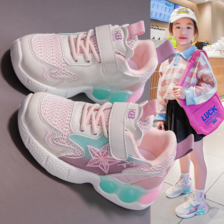 2023%20New%20Styles%20for%20Medium%20and%20University%20Students%20Boys%20and%20Girls%20Shoes%20Velcro%20Mesh%20Athleisure%20Shoes%20Striped%20Vintage%20Dad%20Shoes%20-%20Image%203