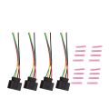 4 Pack Ignition Coil Connector Plug Harness for Passat Audi A4 1.8T, 2.0T, 2.5L, 3.2L, 4.2L Ignition Coil Harness. 