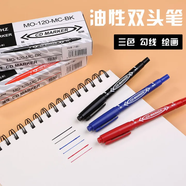 Oily%20Hook%20Line%20Pen%20Small%20Double-Headed%20Marking%20Pen%20Marker%20Pen%20Children's%20Painting%20Water-Based%20Hook%20Line%20Pen%20Red%20Blue%20Black%20Marker%20-%20Image%202