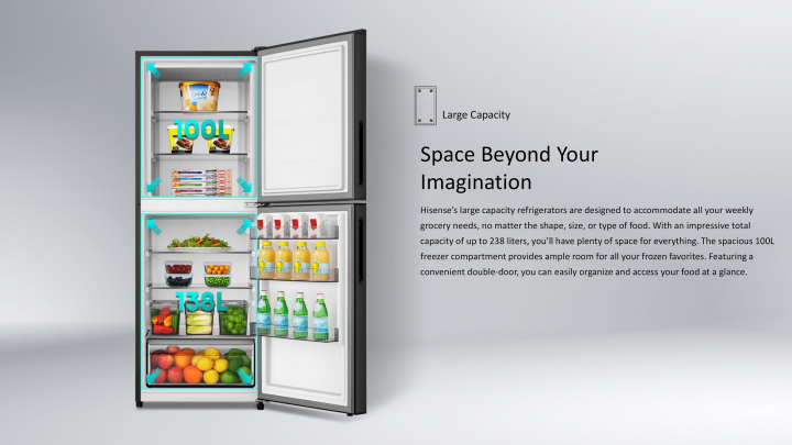 HISENSE%20238%20Liter%20TMF%20Glass%20Door%20Starry%20Red%20Refrigerator%20with%20Built-In%20Condenser%20%7C%20RTDG238NASR/BD3%20-%20Image%202