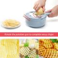 Goglor Vegetable Slicer Cutter with 6 Blades 8 Functions, Veggie Spiralizer Cutter and Shredder.