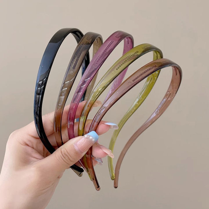 1PC New Trendy Sunglasses Frame Shape Acrylic Hairbands For Women Toothed Headband Anti-slip Hair Hoop Fashion Hair Accessories Mzea