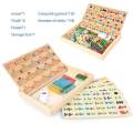 Wooden Montessori Teaching Aids Preschool Teaching Tool Math Number Counting And Arithmetic Sticks Educational Toys For Kids. 