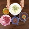 Silicone Fresh-keeping Cover - Universal Bowl Dish Seal Membrane (6pcs).