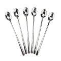 Steel Long Tall Tea Spoon 6 Piece - Great To Have - Simple To Use - Enjoy Your Tea With These Long And Tall Tea Spoons.