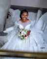 Funyue Elegant Muslim Wedding Dress Luxury Chapel Train Gorgeous Ball Gown Bride Dress Plus Size Mariage 2023 New. 