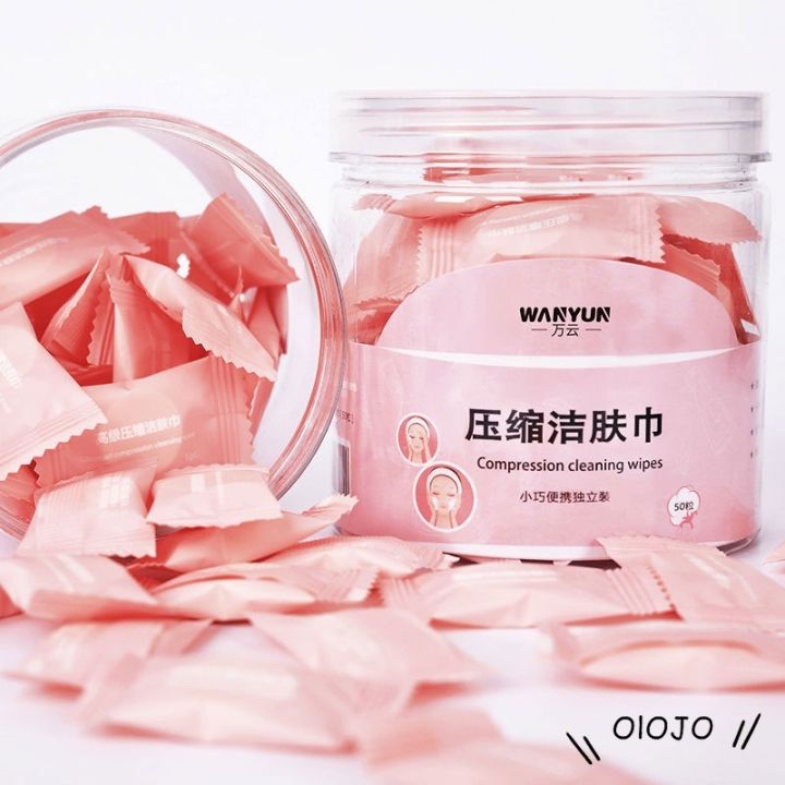Disposable%20And%20Portable%20Non-Woven%20Cloth%20Cleansing%20Compressed%20Face%20Towel%20With%20Marshmallow%20Shape%20OLO%20-%20Image%203