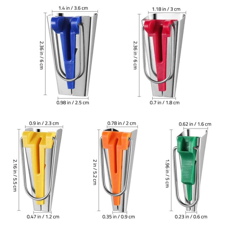 5Pcs%20Sewing%20Accessories%20Bias%20Tape%20Maker%20Set%20Patchwork%20Tools%206/9/12/18/25%20mm%20Bias%20Binding%20Tape%20Maker%20-%20Image%202