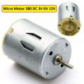 2PCS-280 Small Micro Motor 3V-6V For Toy Car Boat Mini Drill Motor 280 Motor For Mini Fans 3V Motor. 