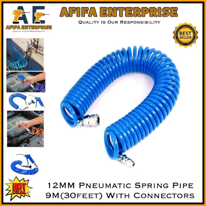 12mm Pneumatic Spring Pipe 9M(30feet) With Connectors