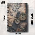Notebook Historical Theme Design Treasure Hunter Writing Journal Pad K808. 