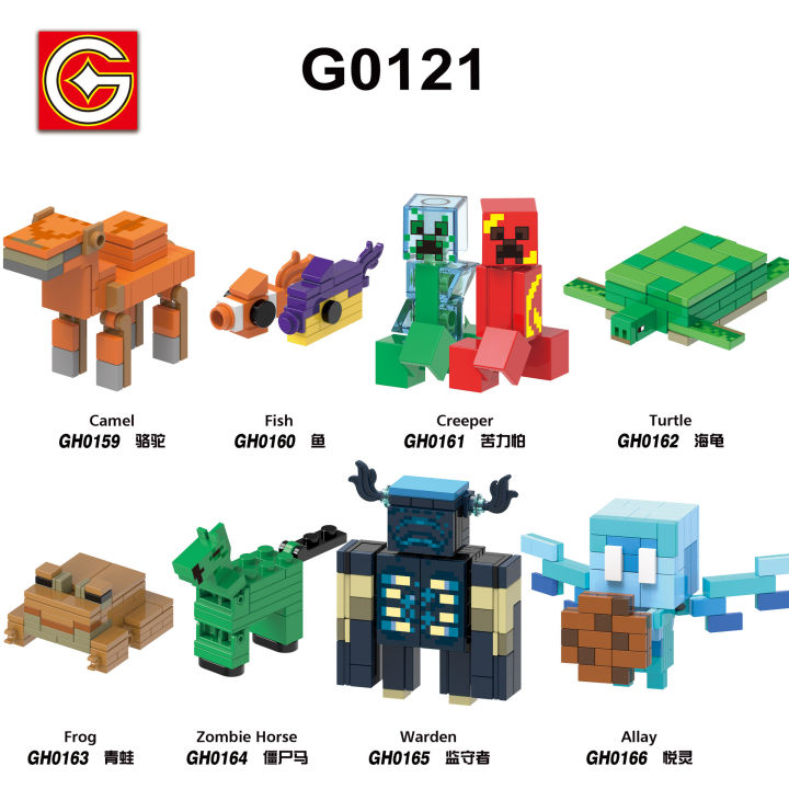 1PC G0121 Mini Craft Game Building Blocks Mini World FigureS Toy Gift for Kids