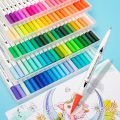 Superman Ruoias 12-100 PCS Colored Art Marker Sketching Manga Markers Drawing Set Double head Watercolor Paint Brush Pen Supplies Stationery.