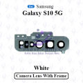For Samsung Galaxy S10 5G Camera Main Glass Lens With Frame Replacement Part.