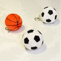 Plush Soccer Ball Keychain Stuffed Football Keychain Sports Ball Key Ring Backpack Keychain Cherry Super Store. 