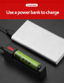 Avatech 18650 Battery Charger Universal Smart USB Chargering for Rechargeable Lithium Battery Charger Li-ion 18650 26650 14500 17670. 