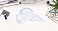 Deli 9594 Students Ruler Sets Included 15cm Ruler + 45-Degree Triangle Ruler + 60-Degree Triangle Ruler + Protractor.
