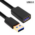 Data Transfer Extension Cable / USB To USB Cable Extender Data Cord / USB 3.0 2.0 Fast Transfer Cable / Durable Bold Extension Line For Smart TV VGA Interface Device. 