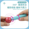Color magnetic rod iron ball children's puzzle variety magnetic sheet building block magnetic toys wholesale.