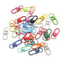 St.kunkka 10pcs 13 x 33mm  Zinc Alloy Buckle Key Ring Candy Color Key Ring Material Lobster Buckle For Diy Key Jewelry Accessories Making. 