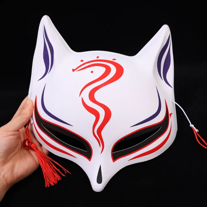 Japanese%20Fox%20Mask%20Half%20Face%20Hand-Painted%20Cat%20Fox%20Mask%20Anime%20Halloween%20Festival%20Makeup%20Dance%20Mask%20Party%20Costumes%20Cosplay%20Props%20-%20Image%203
