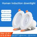 Downlights Smart Motion Sensor Ceiling Lamp 3W 5W 9W 18W Led Light Spot Downlight AC220V Recessed Spotlight Cold Warm White. 