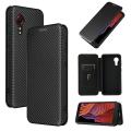 xprmy for Samsung Galaxy Xcover 5 case carbon Fiber Magnetic Flip Wallet ShockProof Phone Case. 