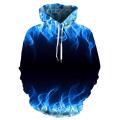 Colorful Flame Hoodie 3d Sweatshirt Men/Women Hooded Autumn And Winter Coat mens Clothing funny Jacket black Hoodies. 
