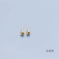 INZATT Real 925 Sterling Silver 18K Gold 2.5/3/4/5MM Bead Stud Earrings For Women Fine Jewelry Ear Hole Minimalist Accessories. 