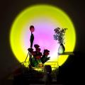 INS Robot Sunset Projector Lamp Rainbow Atmosphere Led Night Light for Home Bedroom Background Wall Decor USB Table Lamp. 