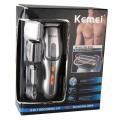 Kemei Km-680A - 8 In 1 Grooming Kit Shaver And Trimmer For Men - Silver.