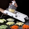 Vegetable Kitchen Tool Vegetable Slicer Manual Vegetable Cutter Professional Grater With Adjustable 304 Stainless Steel Blades-B. 