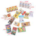 1:12 Dollhouse Food Supermarket Snack Crisps Boxed Bread Drink Model Decor Toy.