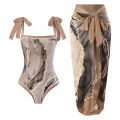 2024 New European and American Bikini Retro Lace-up Slim Split Swimsuit Hot Spring Beach Swimsuit Two-Piece Set Women.
