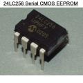24LC256P 24LC256 Serial CMOS EEPROM 256KB 32Kx8 Microchip Serial EEPROM IC DIP-8 Package I2C Bus IC.