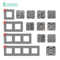 Bseed Wall Switch Panel Part Dual Usb Socket Tv Internet Rj45 Function Parts Eu Socket Diy Part Only Free Combination. 