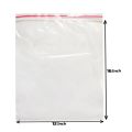 Resealable 12"X16” Pack of 25 pcs Clear Plastic Reclosable Zipper Poly Bags with Resealable Lock Seal Zipper Plastic Storage Packet for Food Freezing Jewelry Clothes Docs Candy Cookies Snacks Vitamins Books Seeds. 