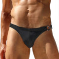 Swim Bikini Briefs For Men Swimwear Metal Lock Swiming Trunks Gay Swimsuit Bathing Suit Beach Shorts Mini Slip Seobean 2023.